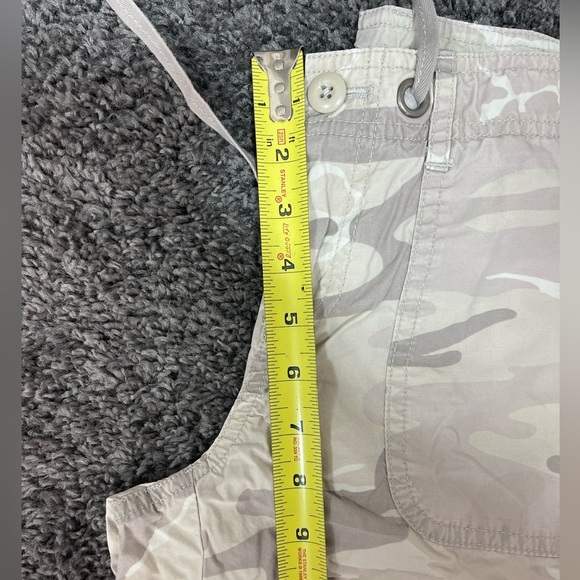 London Jean Victoria’s secret 100% cotton low mid rise tan camo pants women’s 4 - Picture 8 of 11